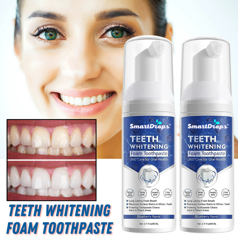 smartdrops Anti-Cavity & Sensitive Relief Toothpaste | Deep Cleansing & Stain Removal Teeth Whitening liquid(60 ml)