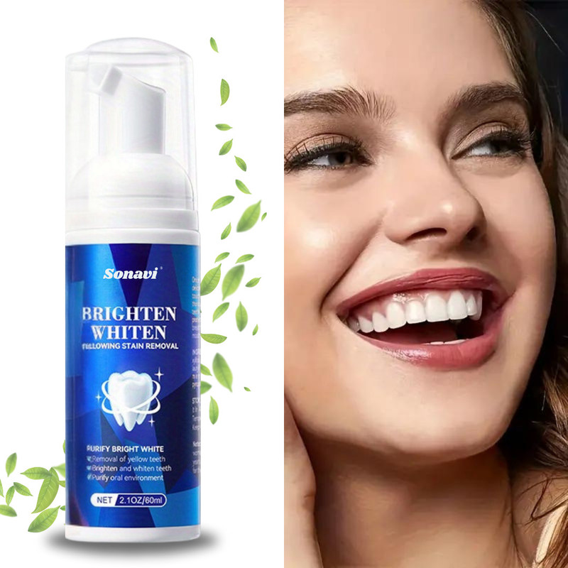 Sonavi Teeth Whitening Foam Toothpaste Makes You Reveal Perfect & White Teeth Teeth Whitening liquid(60 ml)
