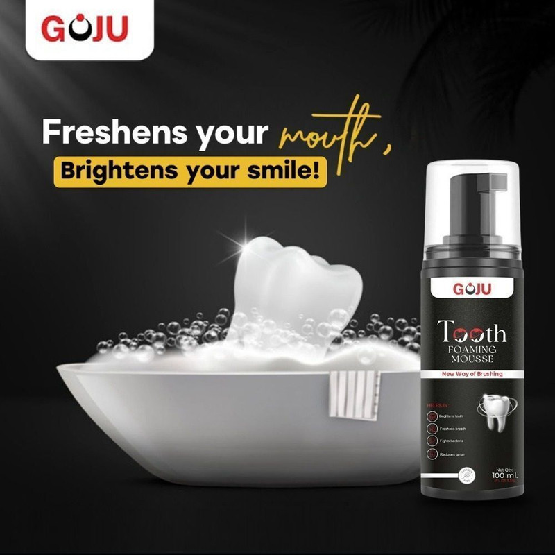 GOJU Long Lasting Fresh Beath & Whitening Teeth | 100% Natural Teeth Whitening liquid(100 ml)