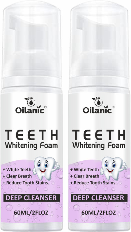 Phillauri Teeth Brightens Foam to Fightt Germs Cavity with Mint Extract Teeth Whitening liquid(120 ml)