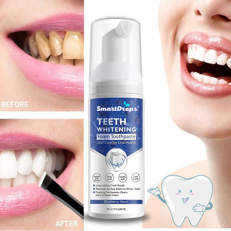smartdrops Teeth Whitening Liquid For Whitening , Brightind , Jums Removal & Stronger Teeth Whitening liquid(60 ml)
