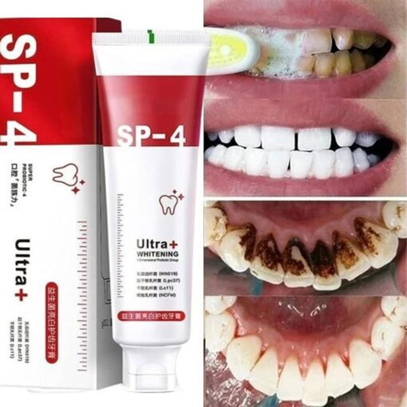 HERBHEAL sp 4 Ultra Brightening Toothpaste Advanced Whitening Formula Toothpaste Teeth Whitening liquid(50 ml)