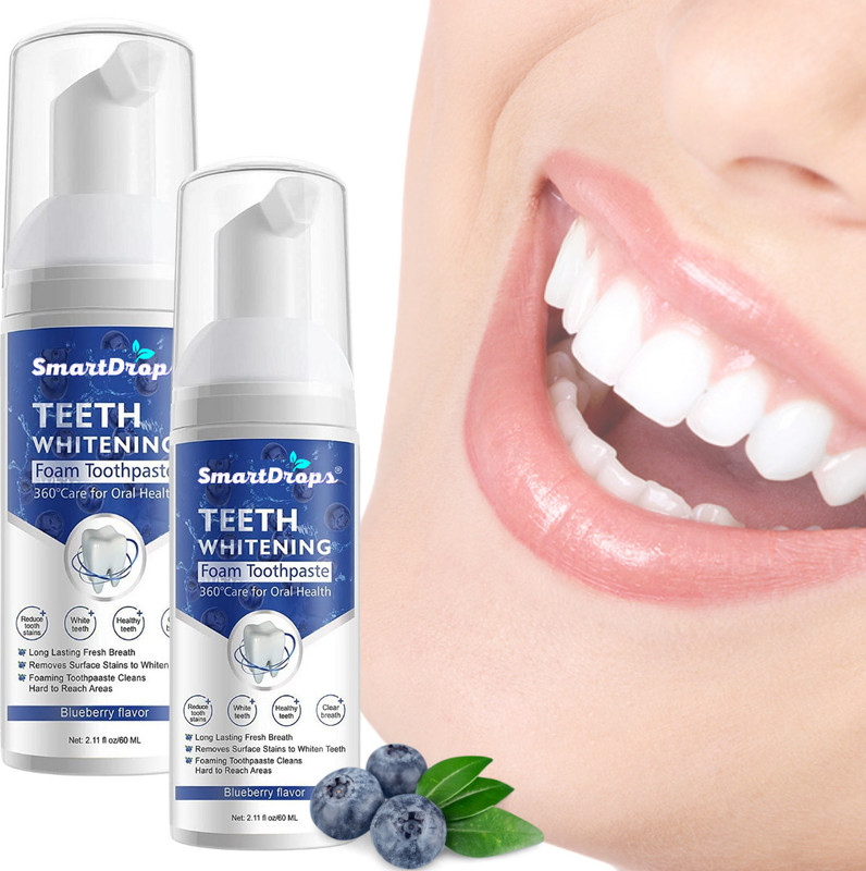 smartdrops Teeth Whitening foam Make Teeth Sparkle And White Teeth Whitening liquid(120 ml)