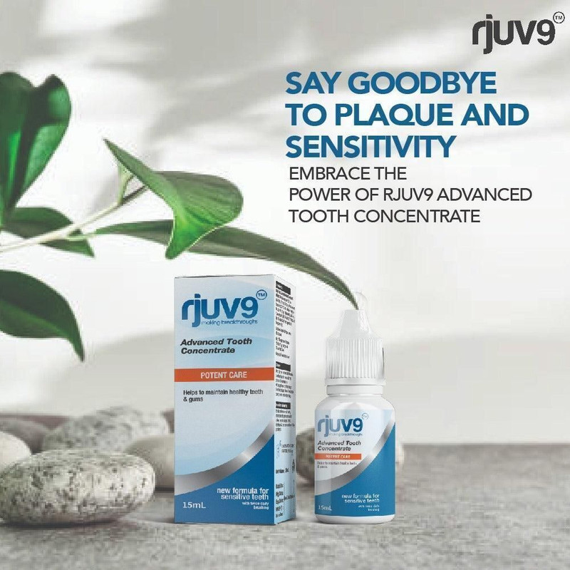 Darjuv9 rjuv9 Advanced Tooth Concentrate -15ml Ayurvedic Formula for Sensitive Teeth Teeth Whitening liquid(15 ml)