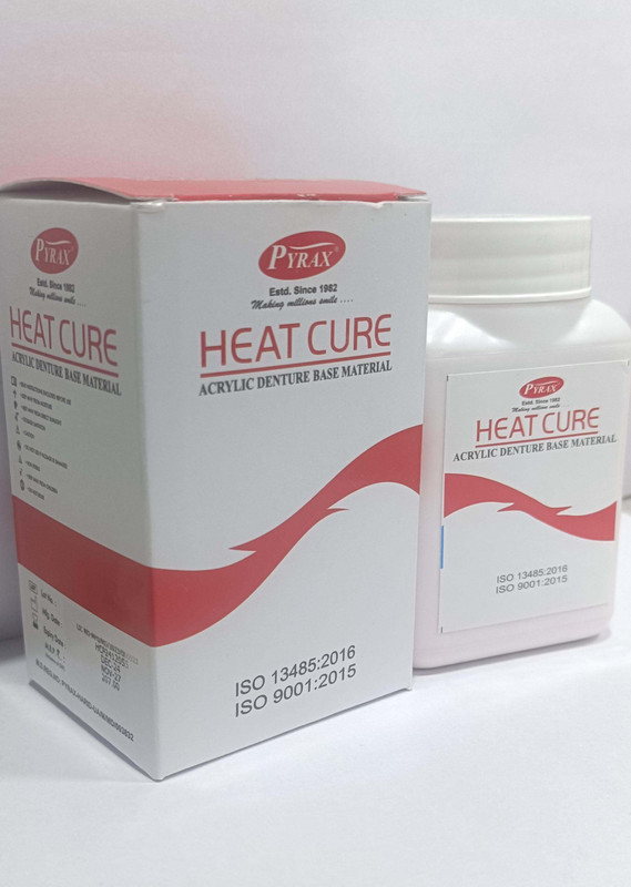 pyrax Dental Heat Cure Powder Shade Light Veined Pink 100Gmr/ no Teeth Whitening liquid(100 ml)