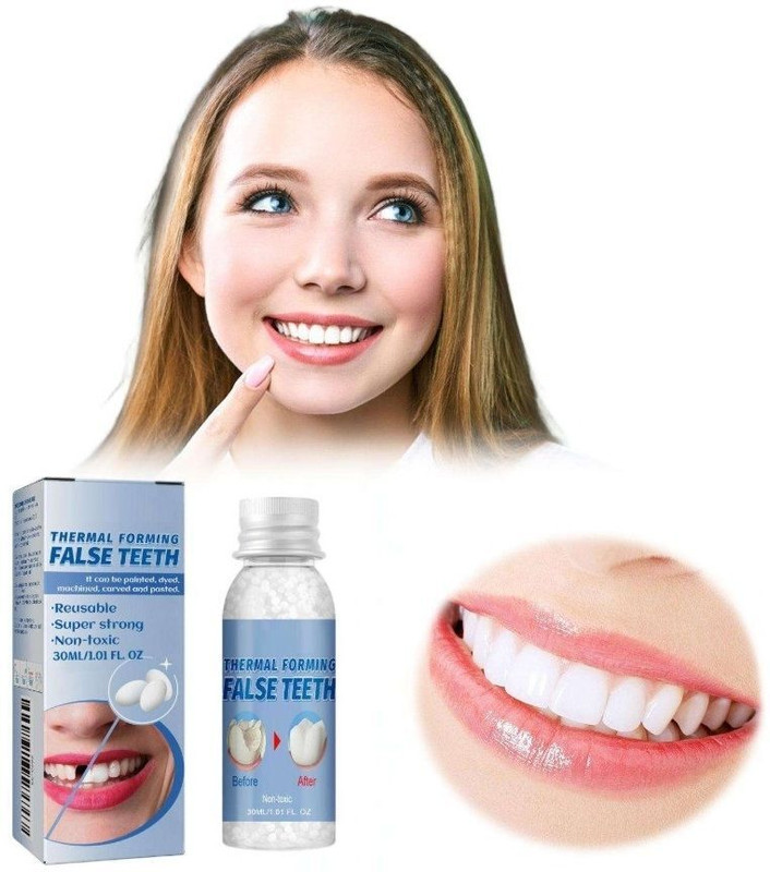 Flawls HNS DIY Temporary Tooth Replacement Kit | Fake Teeth Repair Solution Teeth Whitening liquid(30 ml)
