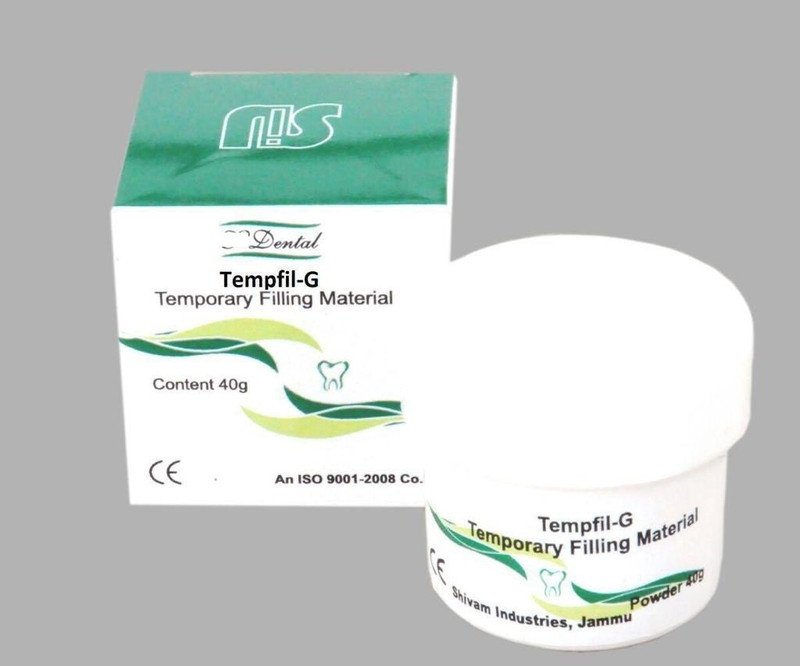 PRAKDENT Dental Tempfil-G Paste for Dental Care-40 Gram /NO Teeth Whitening liquid(40 ml)