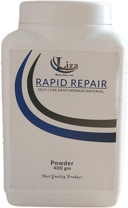 Liza Dental Rapid Repair Powder Shade Clear 400gm /No Teeth Whitening liquid(400 ml)