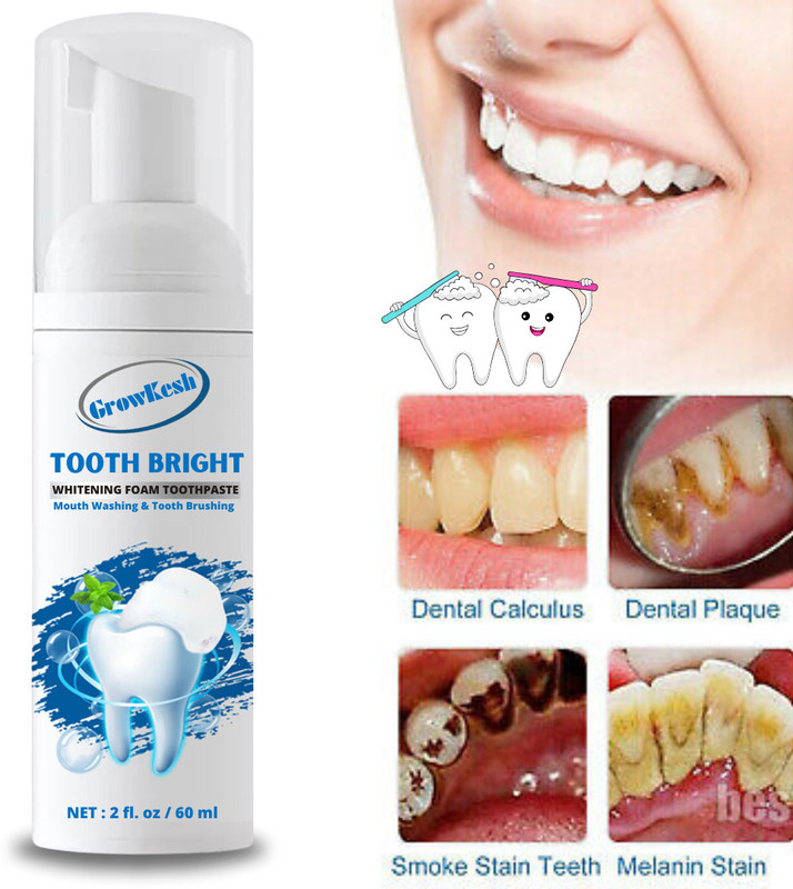 Phillauri Teeth Whitening Mousse Foam To Deeply Cleaning Gums, Stain Removal Teeth Whitening liquid(60 ml)