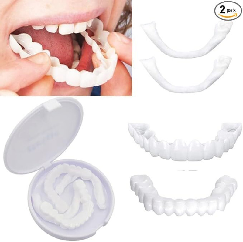 VT ENTERPRISE Snap On Smile Instant Smile Teeth Cover | Temporary Cosmetic Teeth Solution Teeth Wipe(Pack of1)