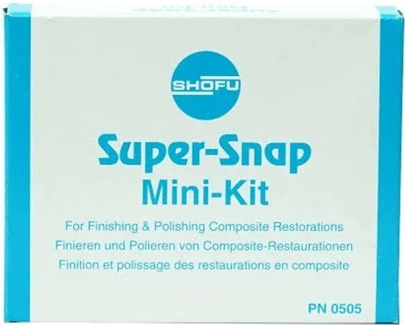 Shofu Dental Super-Snap Mini -Polishing Composite Restoration Kit )/No Teeth Wipe(Pack of11)