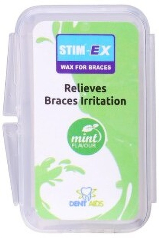 STIM Ex Wax Strips - Quick pain relief from Braces, Retainer, Aligner cuts & sores | Teeth Wipe(Pack of2)