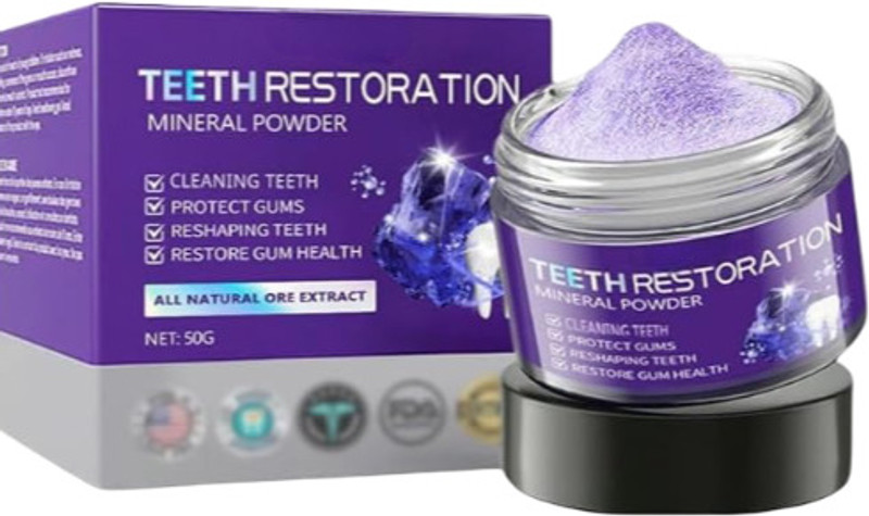 AVENIC Teeth Restoration Mineral Powder Protect Teeth and Gums and Solve Oral Problems Teeth Wipe(Pack of1)