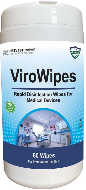 Prevest ViroWipes Wipes for Medical Devices & Surfaces (50 Wipes)(15x20) Teeth Wipe(Pack of50)