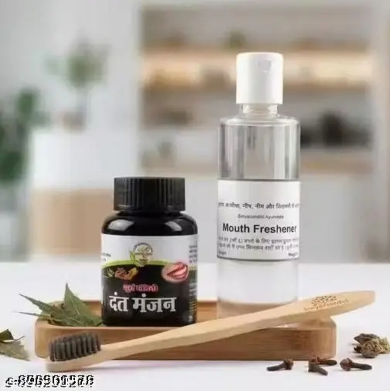 AGGARWAL Suryanandini Ayurvedic-Natural Dant ManjanHerbalMouth Freshener BambooToothbrush Teeth Wipe(Pack of1)