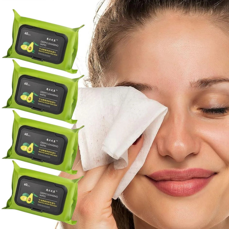 Whipbird Avocado Gentle Makeup Remover Wipes Ultra Soft, Hydrating for All Skin Types Teeth Wipe(Pack of240)