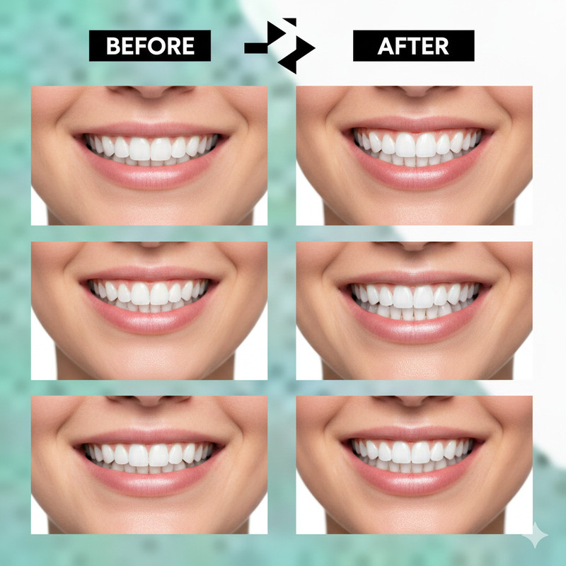 KKDOHJK Natural-Looking Snap-On Veneers for Instant Smile Makeover Teeth Wipe(Pack of1)