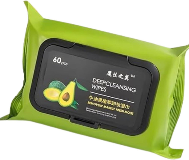 RONAK AVOCADO MAKEUP REMOVER WIPES Teeth Wipe(Pack of60)