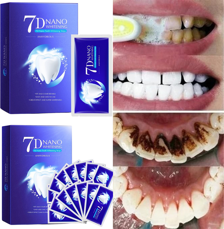Bwogue Ultra Whitening Teeth Strips, Teeth Cleaner, Advanced Formula for Stain Removal Teeth Wipe(Pack of14)
