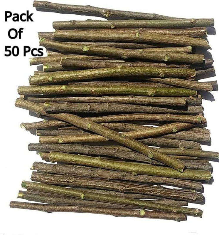 Gsso Datun|Datun sticks for teeth|Neem datum sticks for teeth Teeth Wipe(Pack of50)