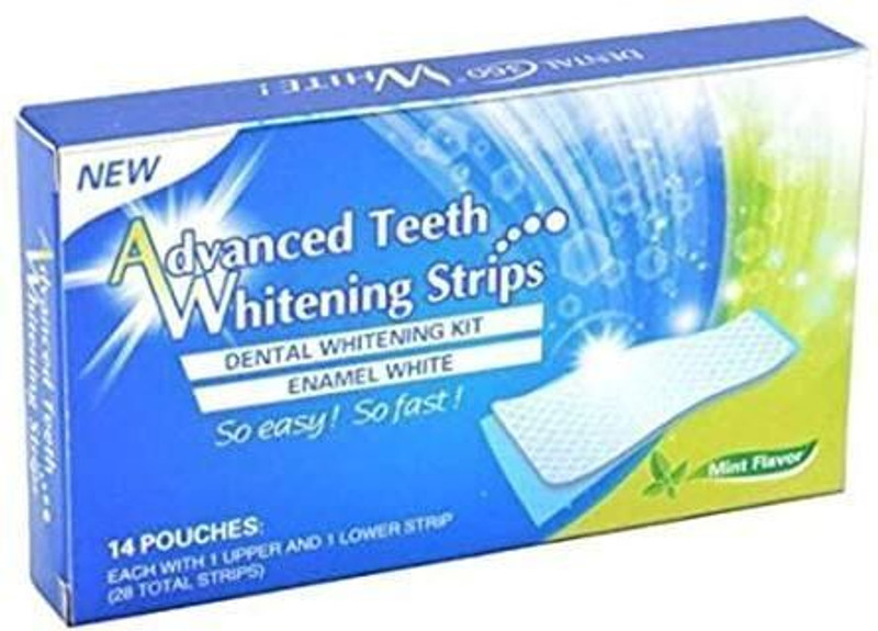 GUDAPATI Advanced Prefessional Teeth Whitening Strips 14 Pieces Teeth Wipe(Pack of14)