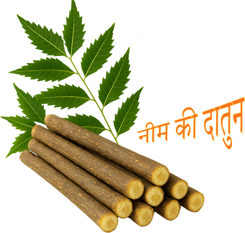 Krishi mandi Neem Ki Datun 25 Sticks Teeth Wipe(Pack of25)
