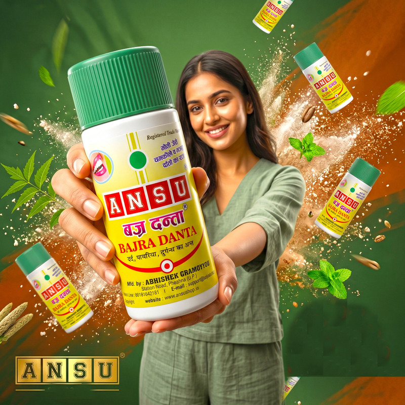 ansu bajradanta ANSU Bajra Danta Herbal Tooth Powder Teeth Wipe(Pack of1)