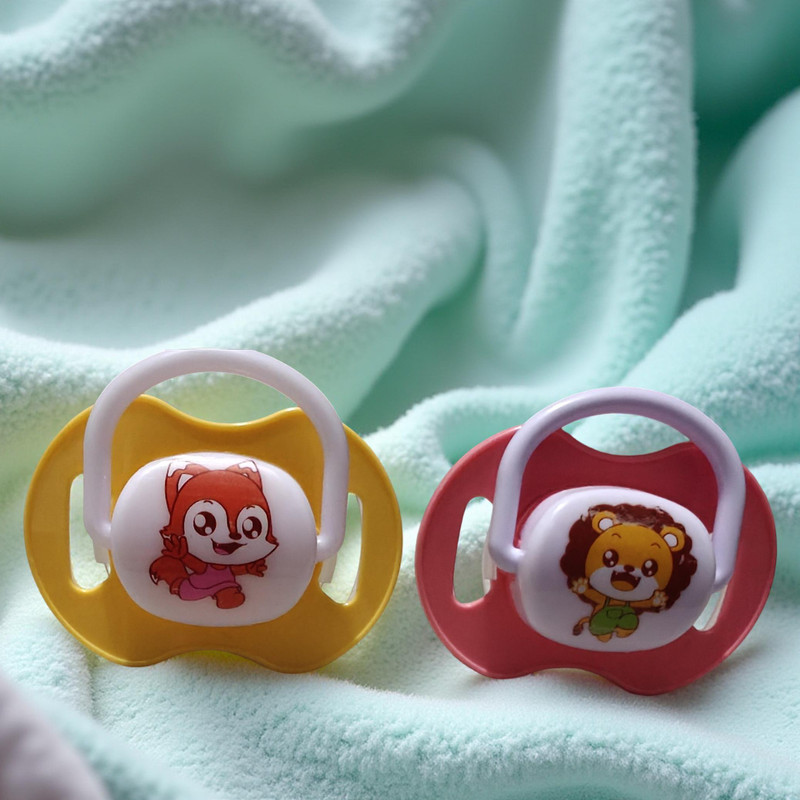 Bachpan Multi Color Cartoon BPA-Free Silicone Baby Pacifier | Orthodontic Soother Set Soother(Multicolor)