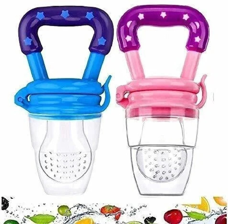 cismoline Silicone Baby Infant Fruit Feeder Dummy Pacifier Newborn Nipple Teether and Feeder(Multicolor)