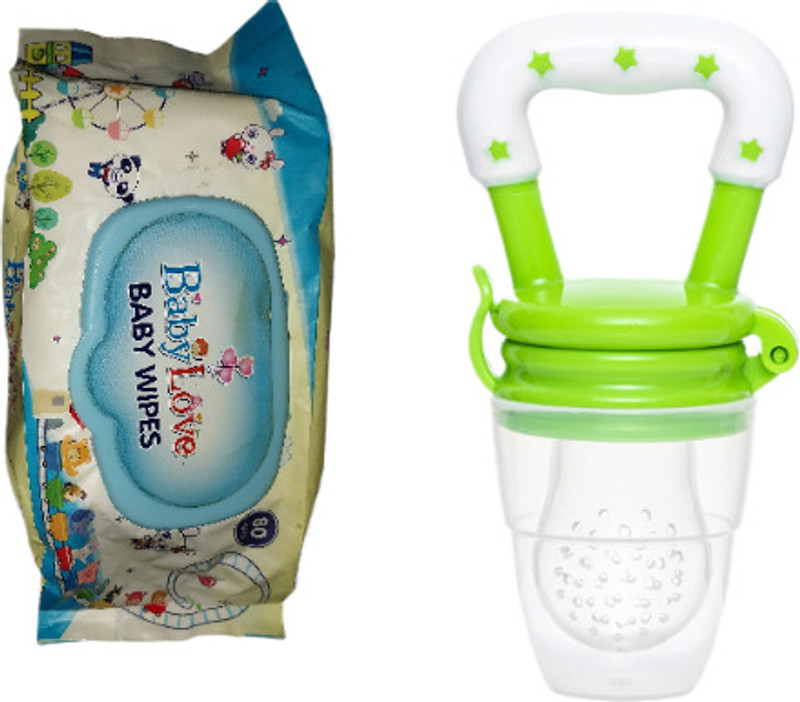 Vadhavan Wipes and fruit feeder combo Soother(Multicolor)