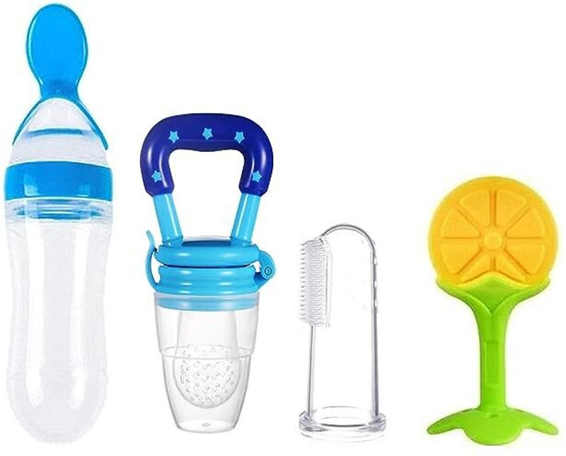 Chicbunny BOTTLE + TEETHER + BBB BRUS + FRUITFEEDER Soother(Multicolor)