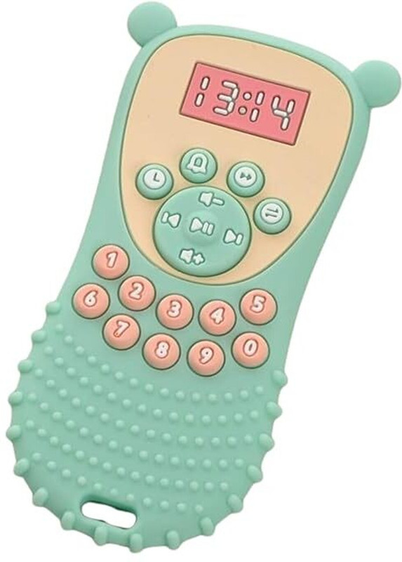 SKYHIGHCOMPANY Baby Silicon Remote Teether for Sootihing Gums Soother(Green)