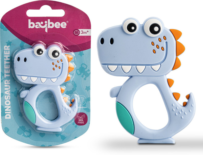 baybee Silicone Teether for Baby, BPA Free 100% Food Grade Silicone Teether for Babies Teether(Violet)