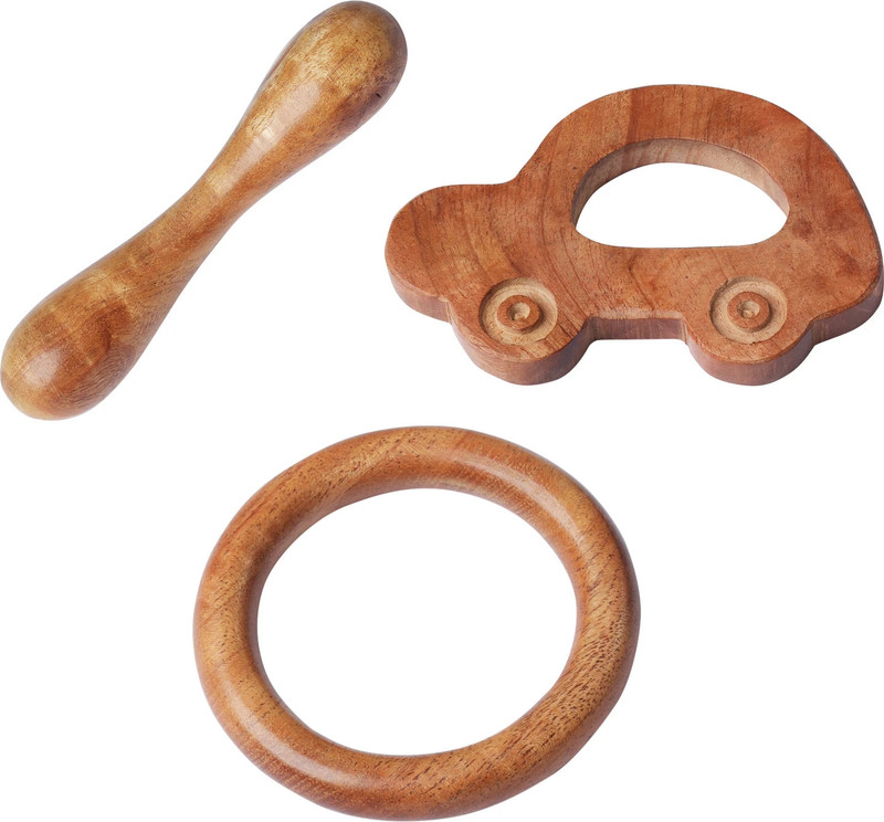 TINIGREEN CarRing Dumbbell Teether(Natural)