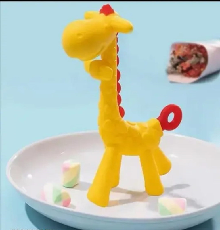 krishav Giraffe Teether BPA-Free Baby Toy - 1 unit Teether(Yellow)