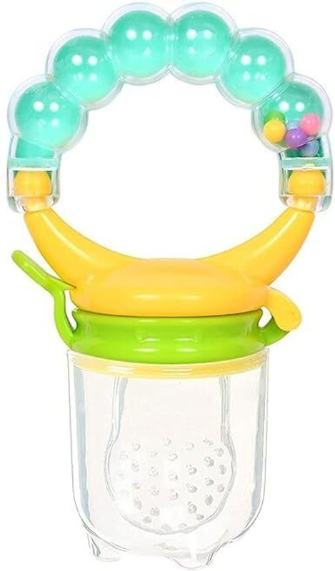 Little Bee Baby Silicone Rattle Nibbler Feeder Feeder(Blue)