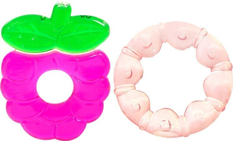 MeeMee Multi-Textured Water Filled Teether (Pack of 2) Teether(Multicolor)