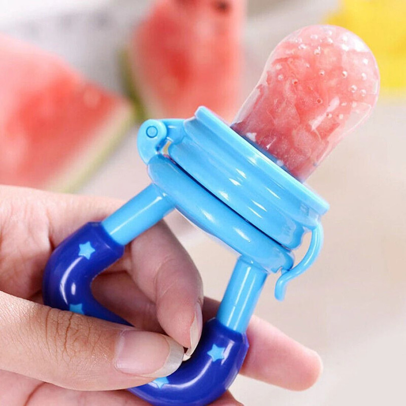 HurryShoppy Baby Fruit Nipple Teether pack of 1 Feeder (Multicolor) Feeder(Multicolor)
