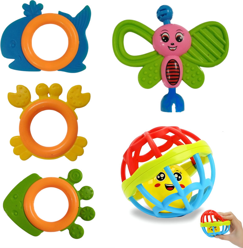 toddlers buddy Baby ratlle Rattle(Multicolor)