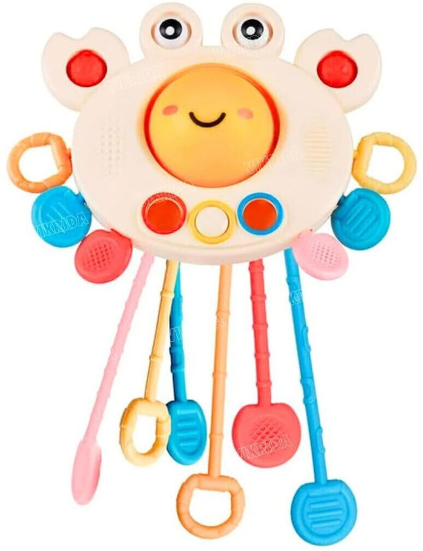 VikriDa String Toy for Babies|Teething Strings Toy for Toddlers Teether(Multicolor)
