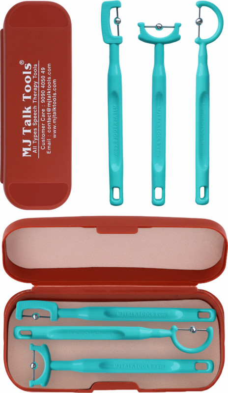 MJ TalkTools Tongue Exerciser for Clear Speech Oral Muscle Strength Soother(Blue)