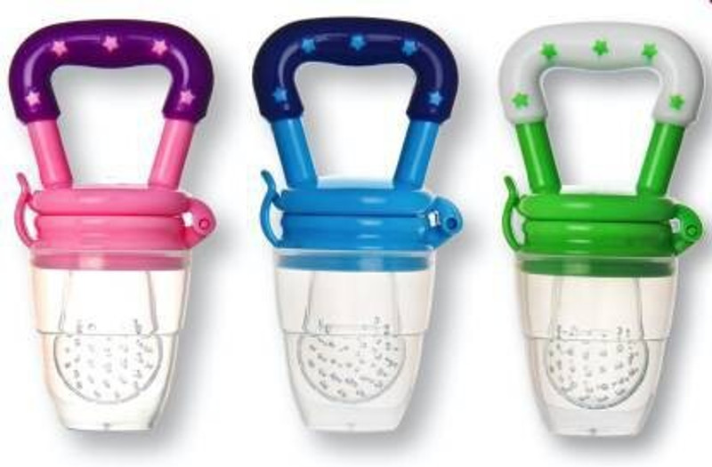 MAHIRAT Baby Pacifier Food Feeder Silicone Fresh Fruit Milk Nibbler Feeding Safe Kids 32 Teether and Feeder(Multicolor)