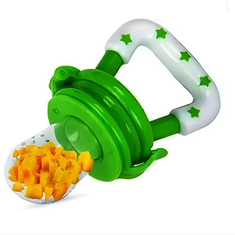 Littlewonders Silicone Baby Infant Fruit Feeder Pacifier Newborn Nipple Teether (Multicolor) Teether and Feeder(Multicolor)