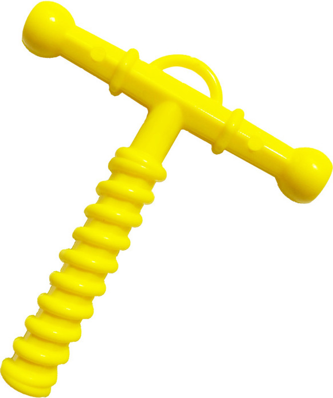 B-Arm Oral Placement Therapy Chewy Tube with Sensory Spiral for Weak Chewers| T-Shaped Teether(Yellow)