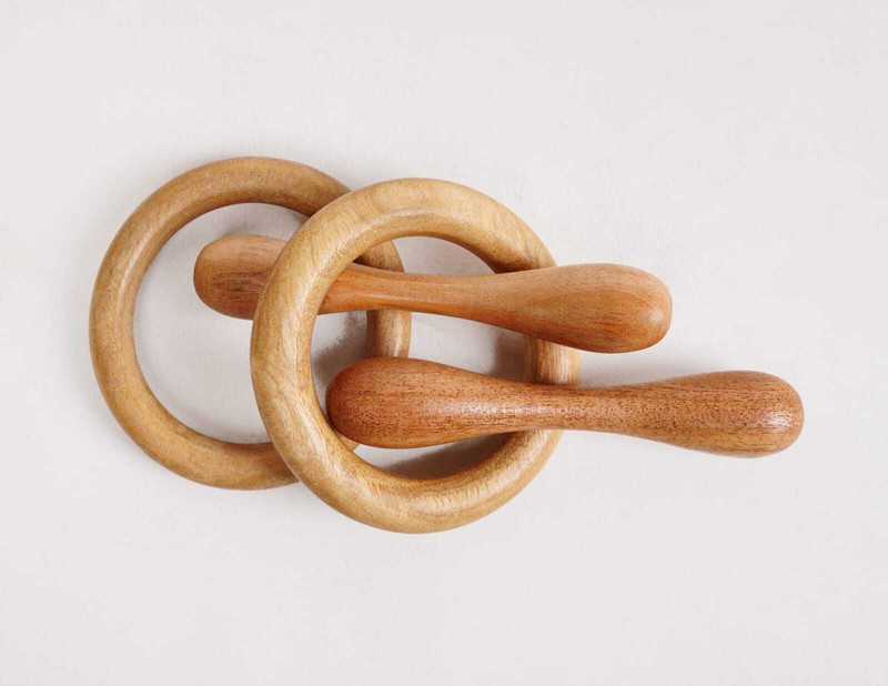 ASHWANI Neem Wood Teethers 2 set for Baby Teether(Brown 2)