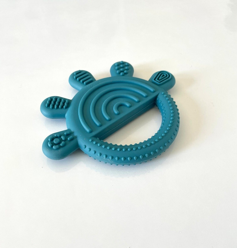 VINMOT Silicone Star Shape Teething Soft Sensory Teether For Baby - Green Teether(Multicolor)