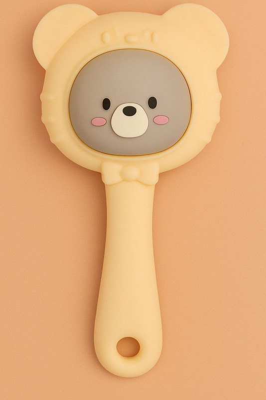 Magic Pebbles Silicone BPA Free Natural For Easy Teething Newborn Infant 3 to 24 Months Teether(Yellow)