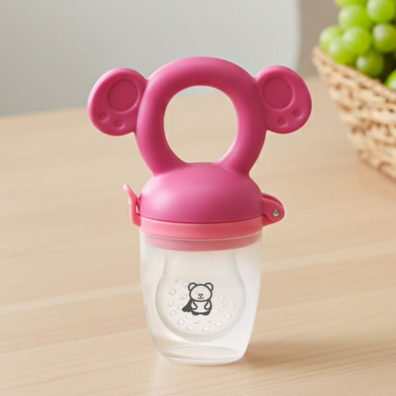 BabyPro Silicone Food/Fruit Nibbler with Extra Mesh, Soft Pacifier & Feeder(Multicolor)