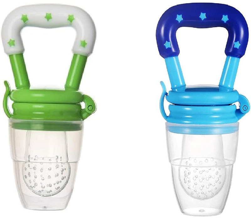 Claoberry 2Pack : Fruit feeder for Baby , Silicone - BPA Free - Fruit Nibbler Soother(Multicolor)