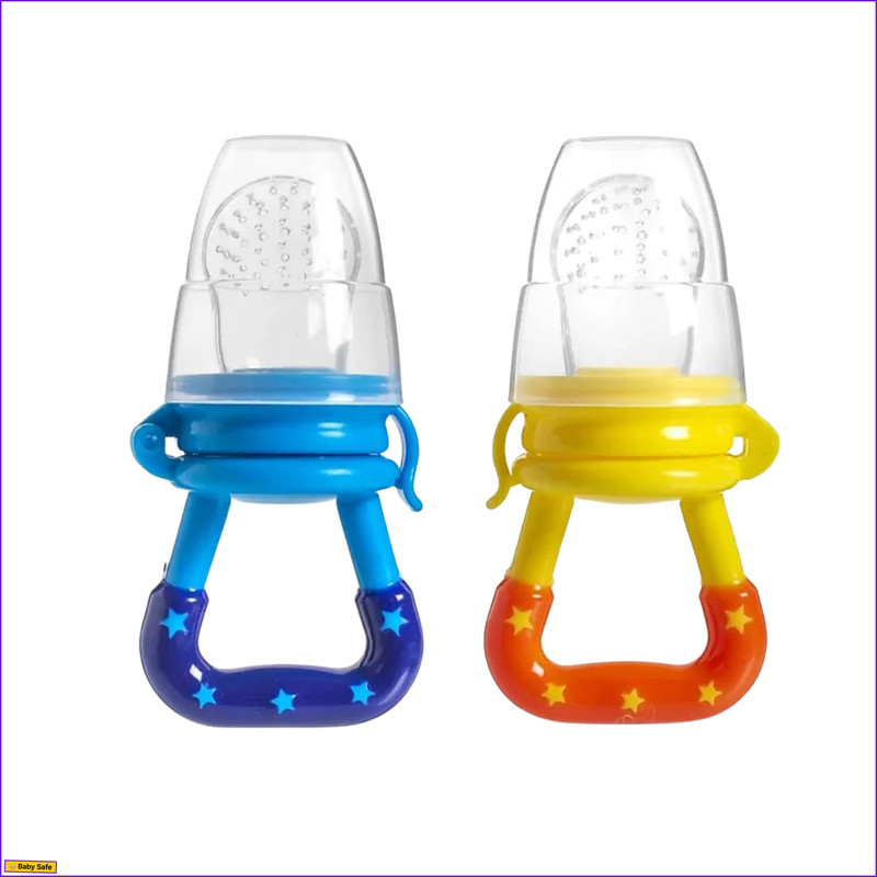 Bubblino Fruit feeder, Pack of 2pc for Non-Toxic Baby Boys & Girls (Multi-) (03-36 Mon... Feeder(Multicolor)